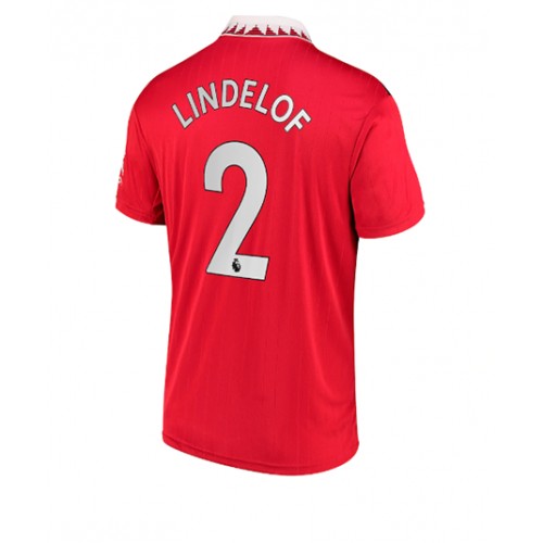 Fotbalové Dres Manchester United Victor Lindelof #2 Domácí 2022-23 Krátký Rukáv